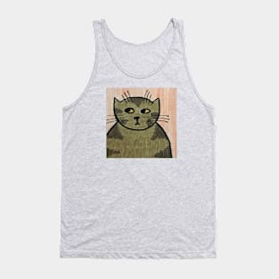 Whimsical Cat Portrait #10 Tank Top